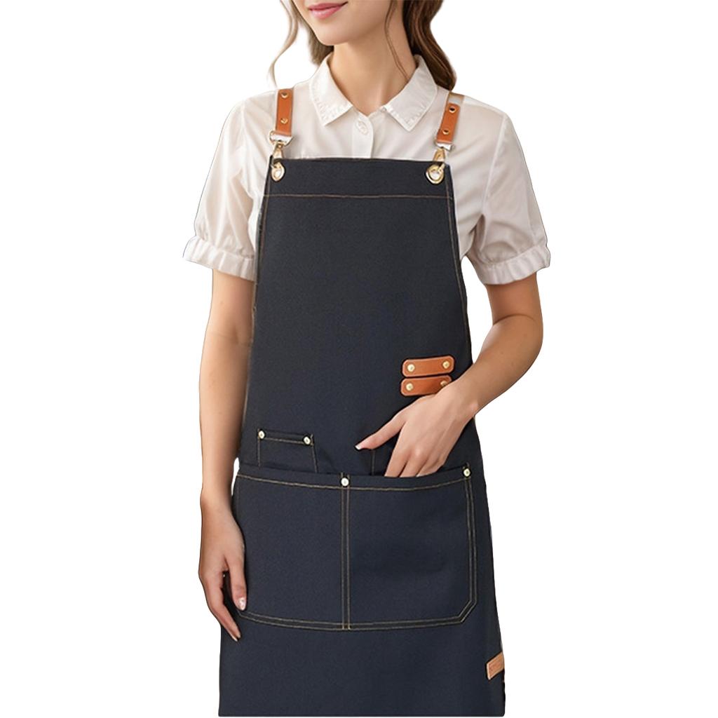 Multi-Scene Work Apron - for Chefs/Waiters/Suitable for Hotel/Restaurant/Coffee Shop/Baking/Manicure Shop Durable Work Uniform