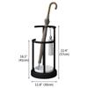 Metal Umbrella Stand Rack Storage Bucket Large Capacity Drip Tray Umbrella Holder for Supermarket Hotel Entry Hallway Corridor