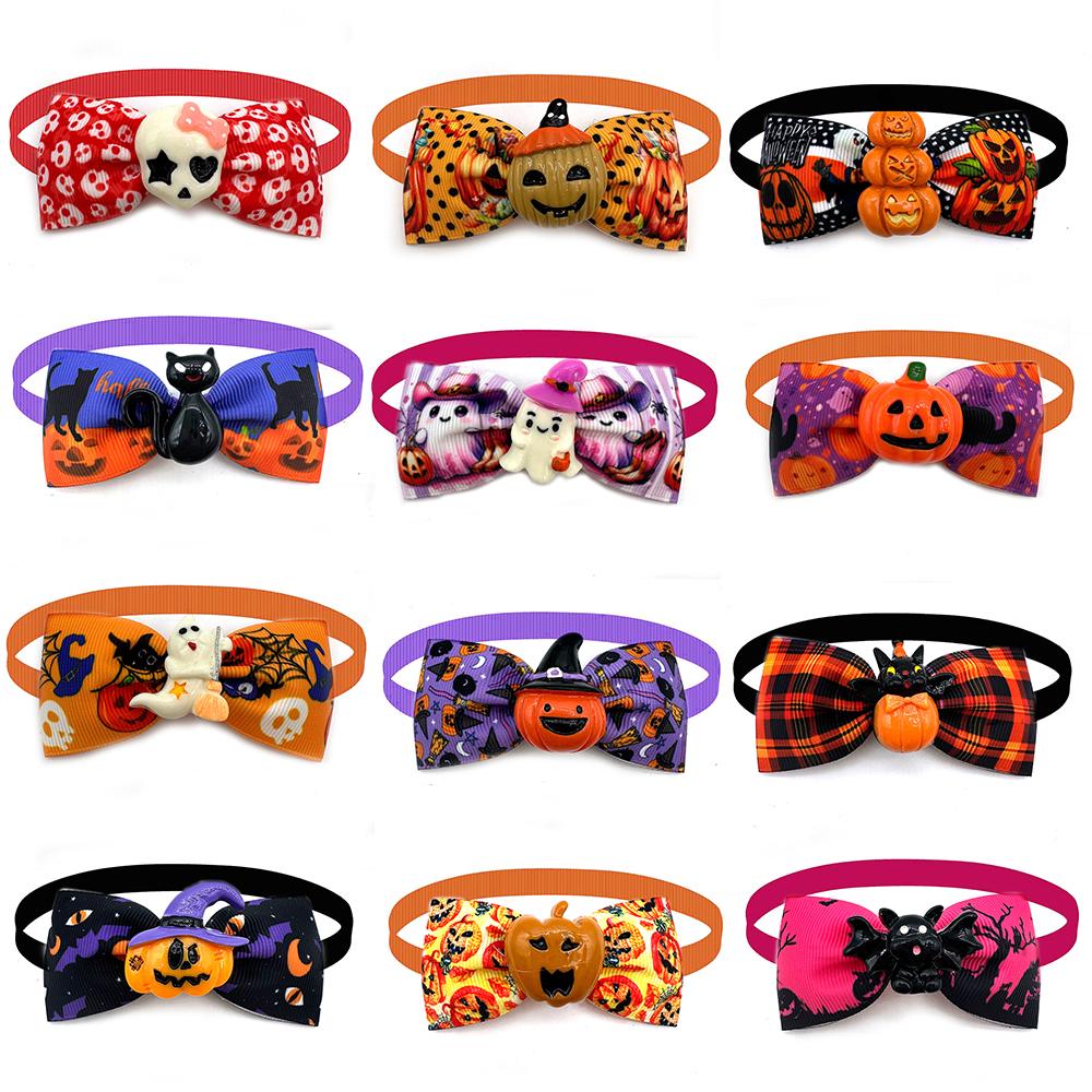 50/100 Stück Halloween Hunde Fliege Mode Kleine Hunde Krawatten Hunde Mode Haustierpflege Haustier Hund Fliege Hunde Zubehör für Halloween