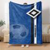 Hamburger SV Logo Aufdruck Flanelldecke Hohe Qualität Warm Bequem Decke für Alle Jahreszeiten Perfekt für Geschenke Heimdekoration
