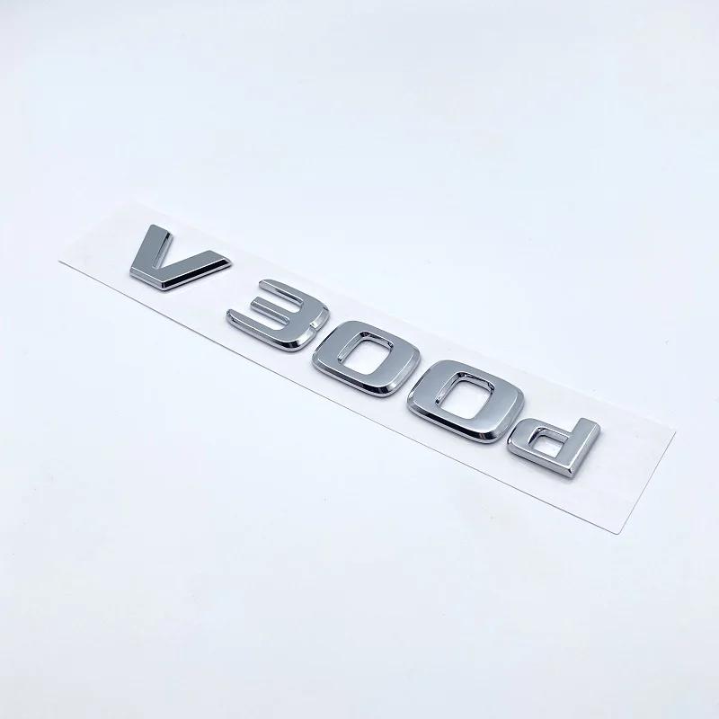 3D Letters V260L V220d V250d V300d NIGHT EDITION Emblem for Mercedes Benz V W447 Car Fender Badge Trunk Nameplate Logo Sticker