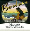 KO'OLAU STRINGS MAHANA CONCERT WOUND 4TH Concert Ukulele Strings Set Low-G Clear Nylon