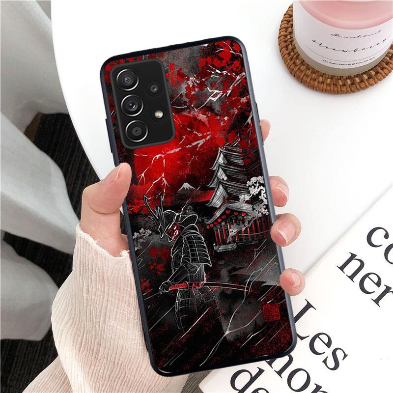 Japanese Samurai Phone Case for Samsung Galaxy A13 A22 A12 A32 A71 A11 A21S A33 A52 A72 A51 A50 A70 A31 M31 Funda Coque Case