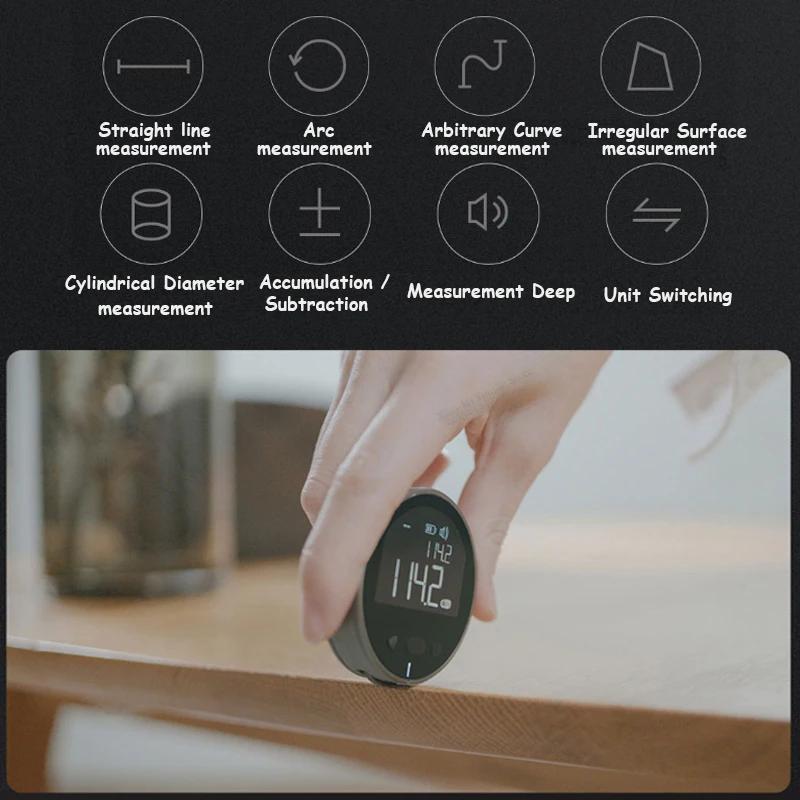 Xiaomi DUKA ATuMan Little Q Electric Ruler Distance Meter HD LCD Screen Measure Tools Rechargeable 99M Tape Ruler