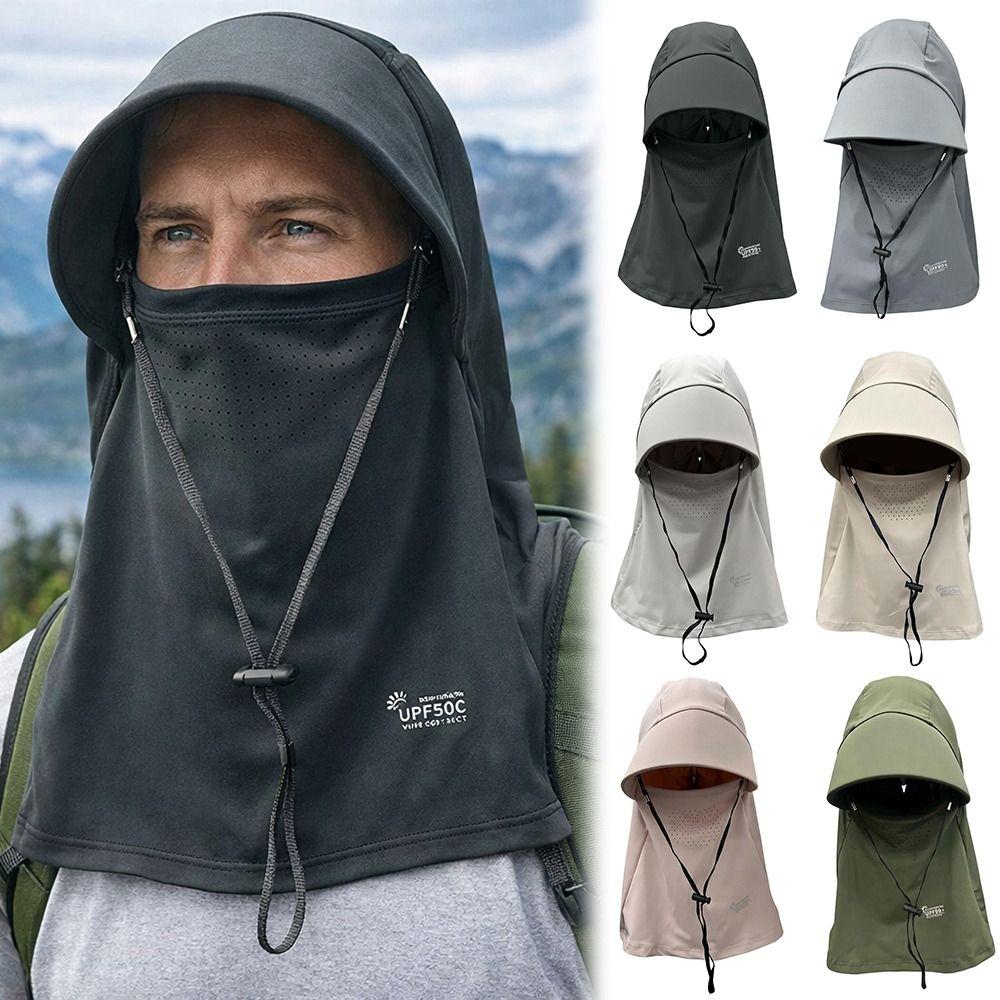 Lightweight Breathable Sunscreen Hat Neck&Face Protection Uv Protection Full Head Mask Face Cover Sun Hat Unisex