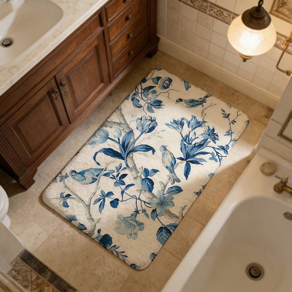 Porcelain Patterns Kitchen Mat Cheaper Anti-slip Modern Living Room Balcony Printed Modern Home Decor