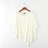 Women's Summer Loose Modal Cotton Irregular Hem T-Shirt