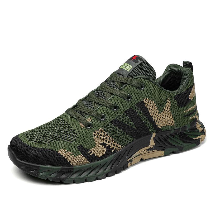 Camouflage shoes men s and women s outdoor hiking shoes students military training shoes training shoes sports shoes liberation shoes 35