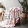 Blumenmuster Fleece-Decke - Weiche Warme Überwurfdecke für Damen Mädchen Sofa Bett Dekoration Geschenk