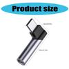 USB C To Adapter for Gaming and Call HiFi Right Angle Dongle USB C To 3.5mm Adapter for Type C Devices