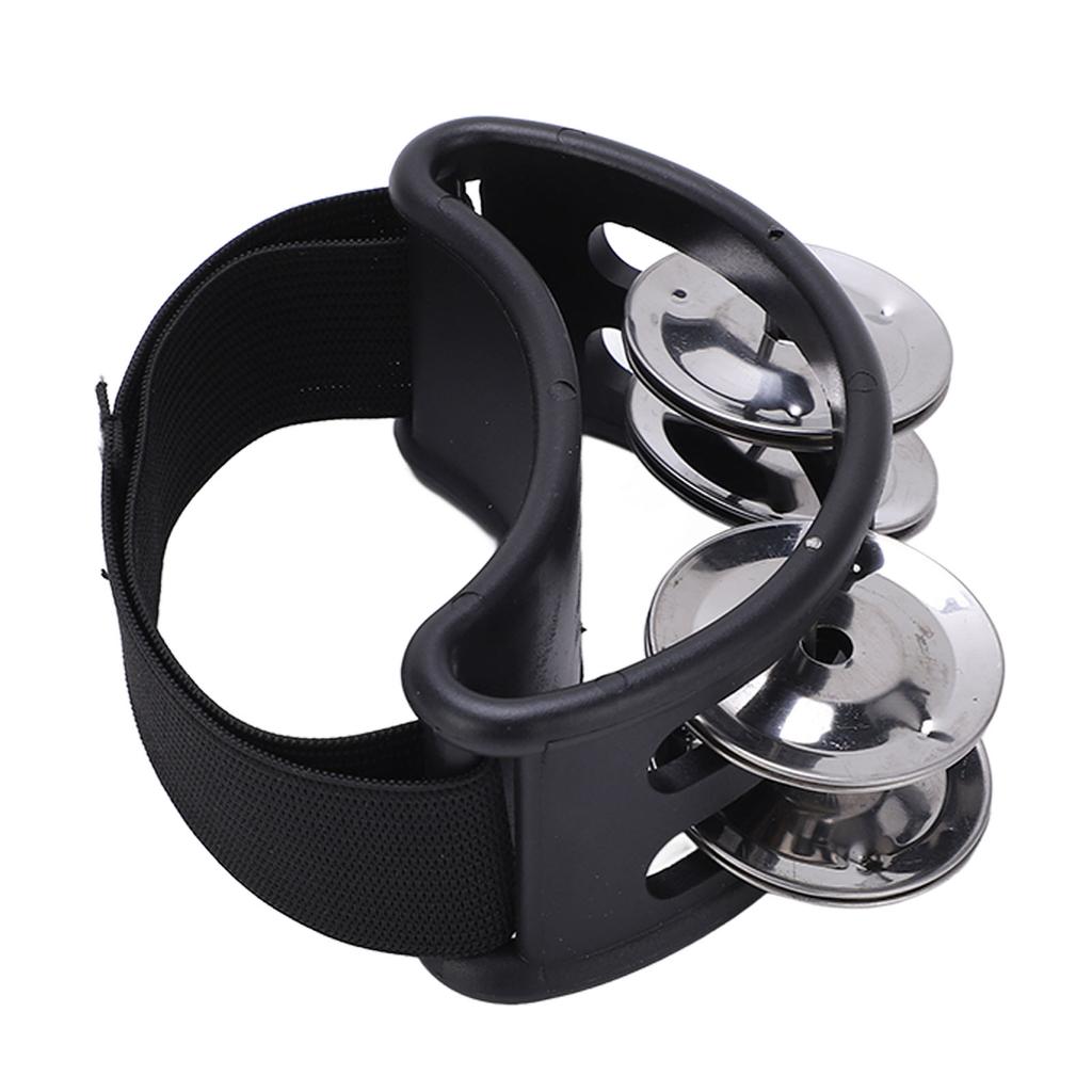Foot Tambourine Jingle Bell Percussion Instrument Musical Accessory for Party Karaoke