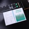 Transparent Waterproof A4 L-Shaped Document Folder with Single Clip