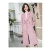 Autumn and Winter New Thickened Woolen Women's Coat Wish Multi-colored Plus Long Coat