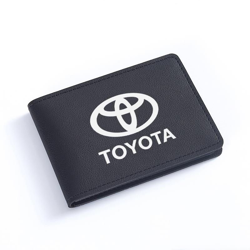 

Автомобильная наклейка Для Toyota camry chr corolla rav4 yaris Кожаный Чехол-защита для водительских документов Держатель Банковской Кредитной Карты аксессуар