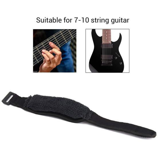 Guitar Strings Mute Dampener Ukulele Bass Acoustic Electric Guitar Muting Strap Wrap Muter Silencer Noise Reducer Musical Instrument Accessories