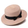 Parent-child straw hat women's summer British retro flat top small fresh top hat sunshade sunscreen beach hat travel tide