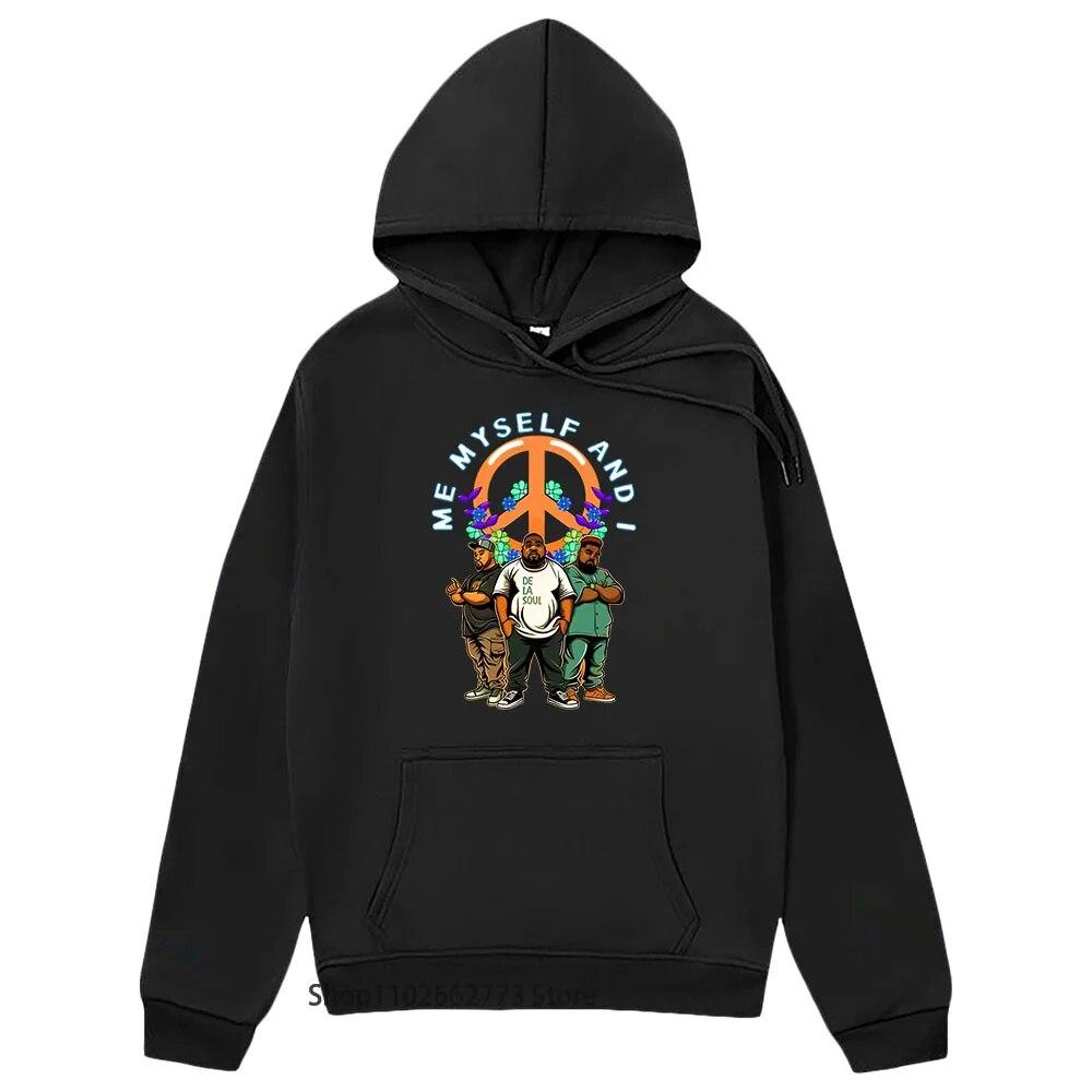 De La Soul толстовки с рисунком аниме хиппи топы с героями мультфильмов милые толстовки унисекскомиксы одежда с длинными рукавами унисексженские Y2k Sudaderas L 4873₽