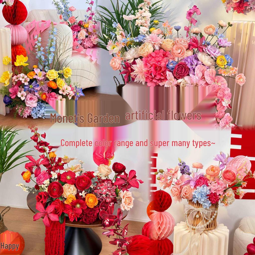 Monet Garden Style Floral Art for Romantic Wedding Decor