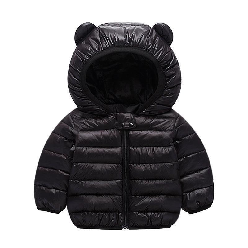 

Детская куртка из легкого пуха Теплая осенне-зимняя хлопковая куртка для младенцев, девочек и мальчиков 120cm чёрный