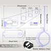 Professional Motorcycle Headlight Mounting Clamp Steel Construction Universal Front Fork Bracket Heavy Duty Holder for 35mm-48mm