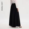 Women's Mid-Waist Pleated Wide-Leg Drapey Trousers