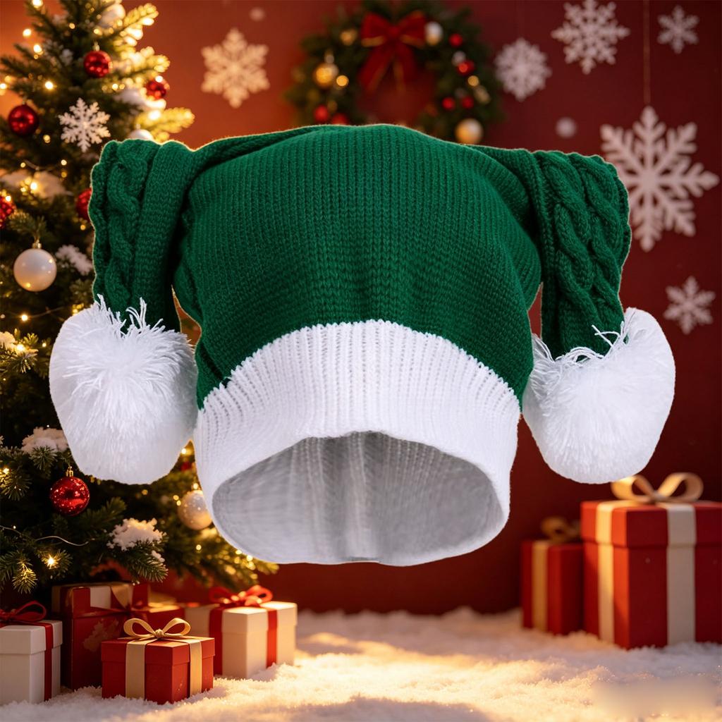 Unisex Christmas Santa Hat with Party for Men and Women Holiday Celebration