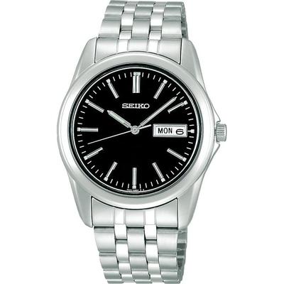 SEIKO SELECTION SCXC013 Mens Unisex Wristwatch Battery-operated Quartz Date Day Calendar Feature Black Dial Stainless Steel