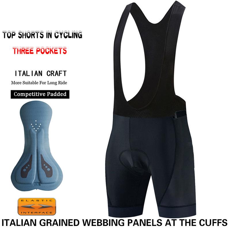 Cycling Pants Three Pockets Men s Mountain Bike Road Bike Cycling Summer Non-Slip Bike Strap Shorts Cycling Shorts S