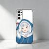 Virtual Characters Holo Gawr Gura Phone Case For Samsung S25,S24,S21,S22,S23,S30,Ultra,S20,Plus,Fe,Note,5G Black Cover