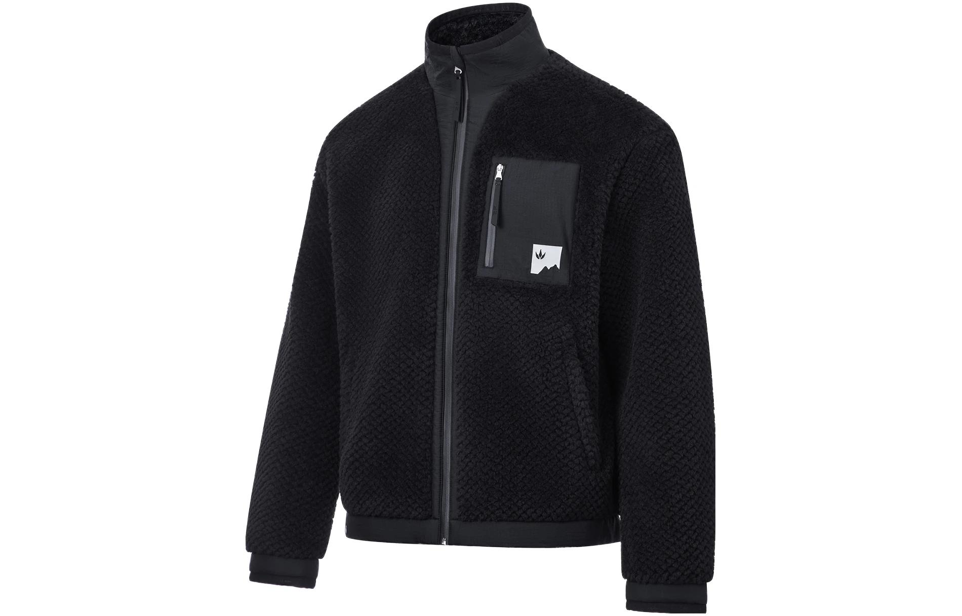 Li Ning Jackets Men s Black Stand Collar Moderate Other AFDT601-4 XXL