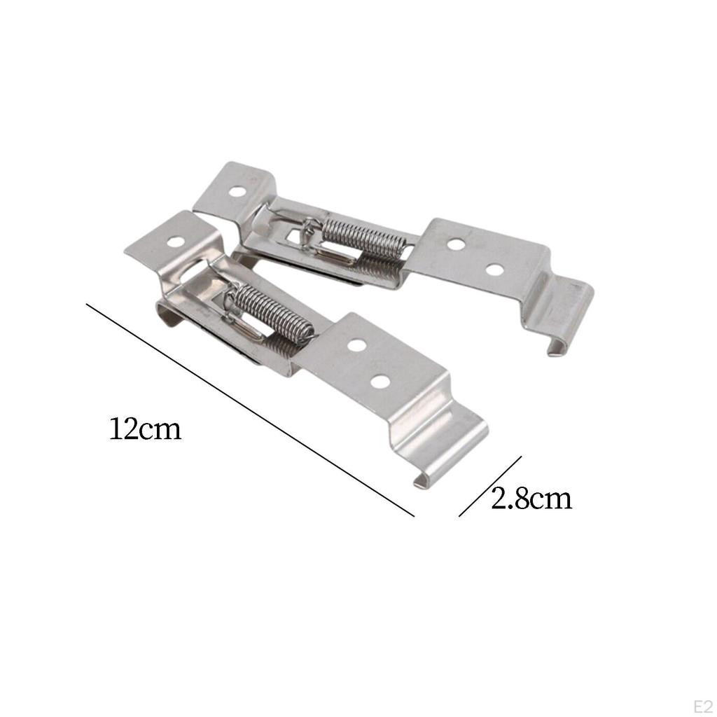 2x Cars License Plate Cover ,Spring Bracket Auto Trailer Number Clips for Truck Repair Part