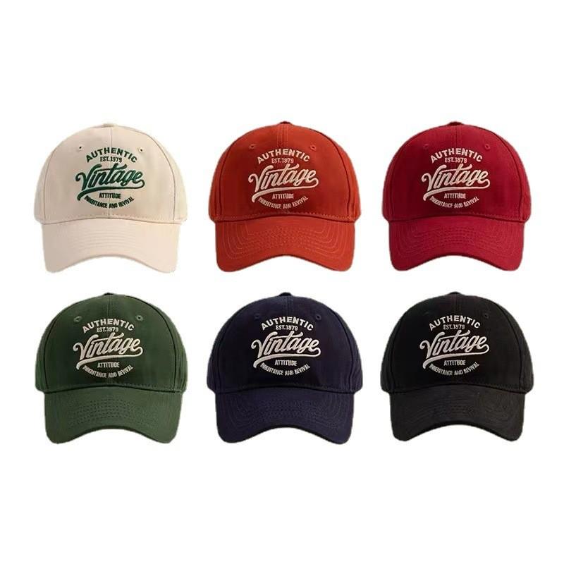 Vintage Embroidered Baseball Cap For Women With Sun Protection And Breathability