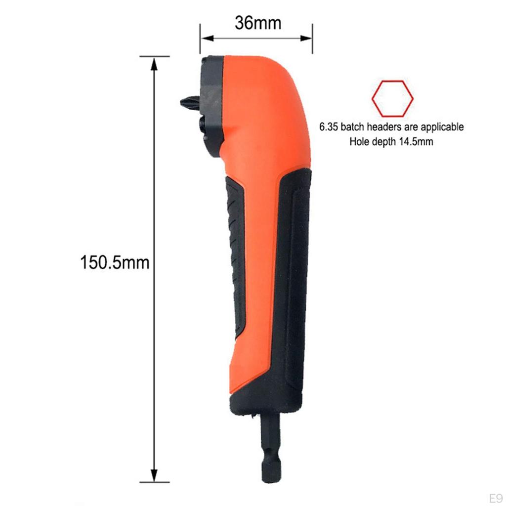 Electric Right Angle Adapter Durable for Drilling or Driving in Tight Space