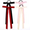 Elegant Skinny Hair Bows with Long Tassels Tails Ribbon Hair Scrunchie for Women and Girls for Fall Winter Outfits