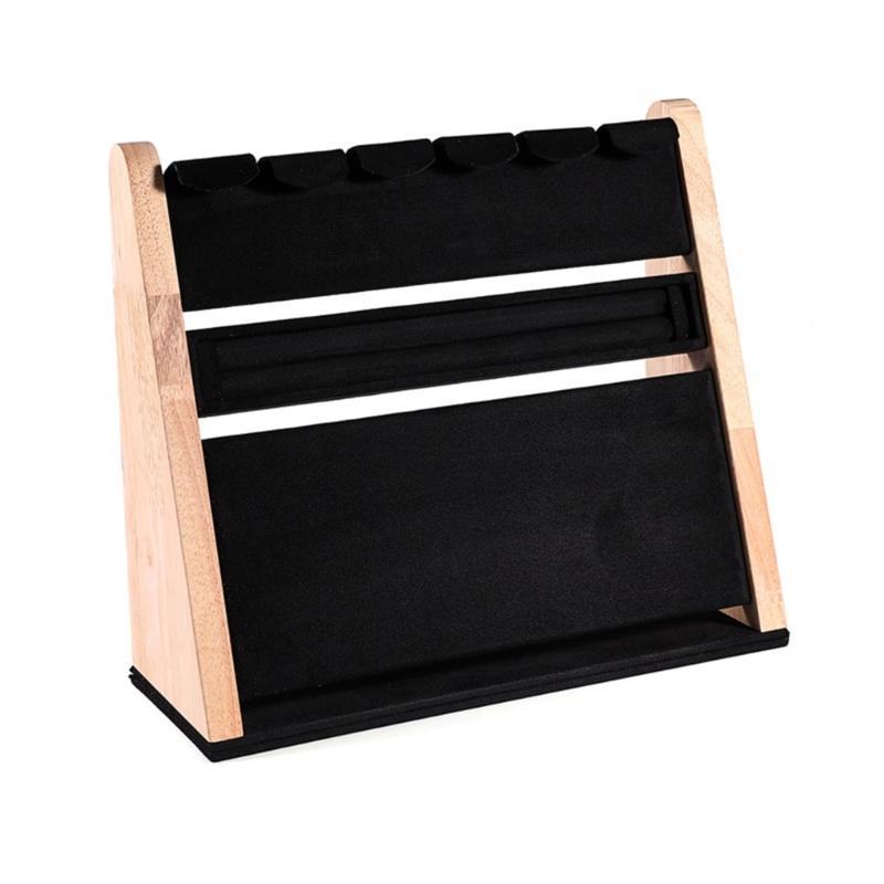 Rings Display Tray Elegant Bracelet Display Stand Necklace Display Holder Bracelet Organizers for Jewelry Displaying 1