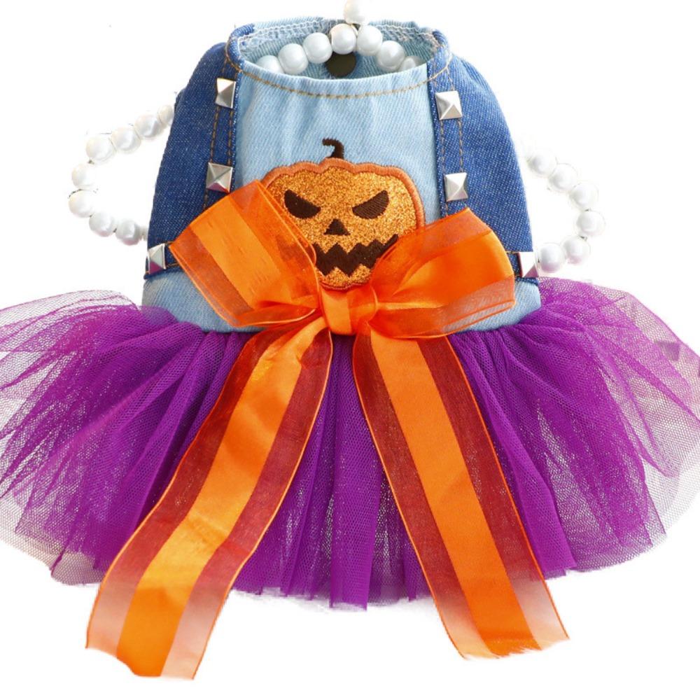 Soft Dog Halloween Dress Chihuahua Size Small Dog Outfits Dog Lace Skirt  Photograph Props