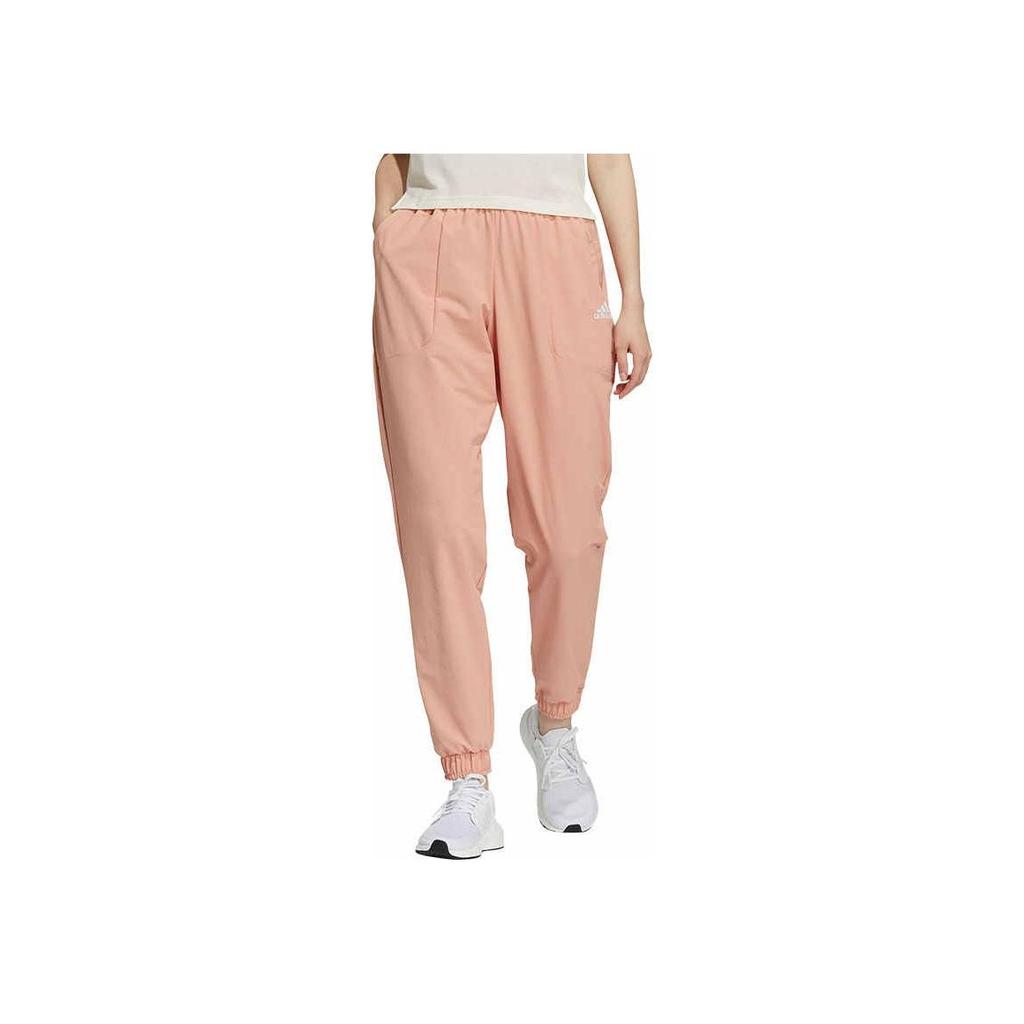 Adidas Comfortable Versatile Soft Skin-Friendly Casual Pants Women Bottoms Pink H07401
