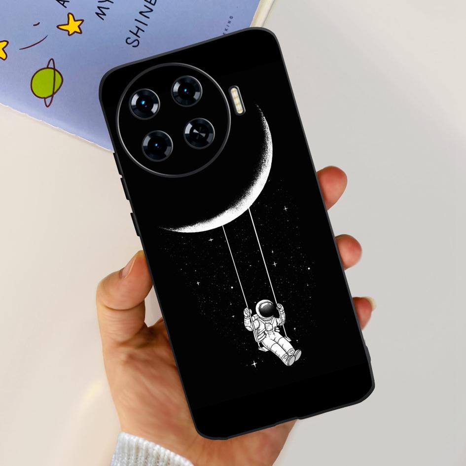 Für Tecno Spark 20 Pro+ KJ7 Hülle 2024 Süßes Herz Dinosaurier Cartoon Stoßfest Weiche Hülle Für Tecno Spark 20 Pro Plus Etui Funda