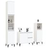 VidaXL Bathroom Cabinet Set 3 Pcs White Engineered Wood 3185543