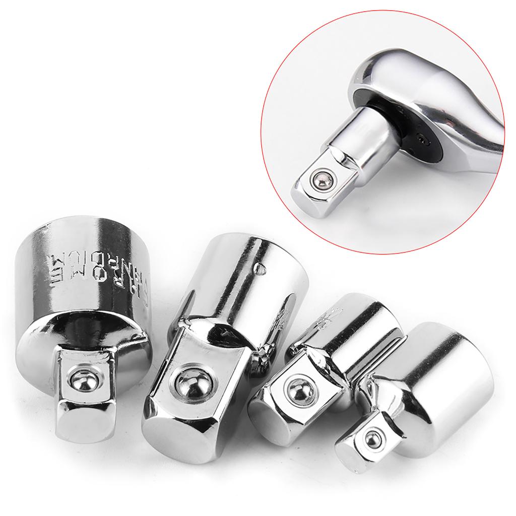 4pcs 14in 38in 12in Electric Wrench Sleeve Adapter Converter Chrome Vanadium Steel Drive Socket