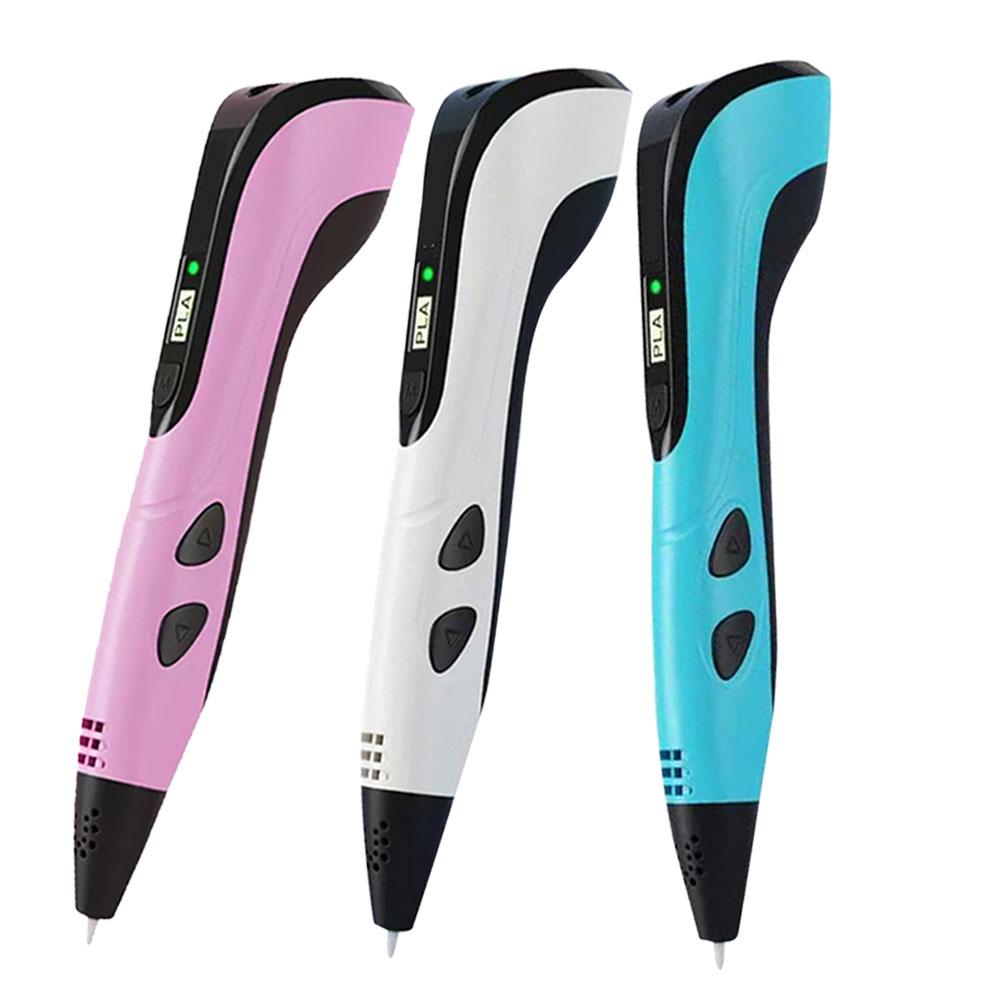 Nowy długopis 3D Długopis 3D dla dzieci z zasilaczem 200M Filamentu PLA Etui podróżne Prezent urodzinowy na Boże Narodzenie dla dzieci