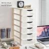 Transparent Drawer-Style Desktop Storage Box for Household Items and Cosmetics