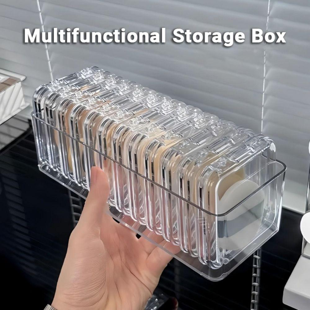 Dust-proof Press-On Nail Display Case Multi-functional Badge Storage Box  Packaging