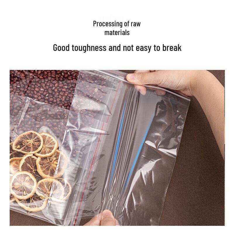 Deli Self-Sealing Transparent Plastic Bags