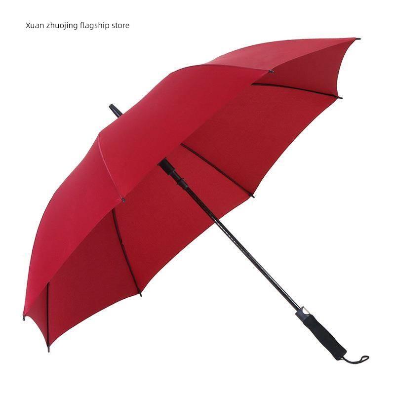 Jieguo Umbrella Golf Long Handle Men's and Women's Large Double Rain Or Shine Dual-Use Automatic Reinforcement Windproof Advertising Printed Logo