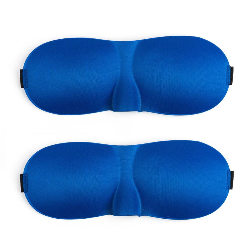 Tcare 2Pc 3D Sleeping Eye Mask Travel Rest Aid Eye Mask Cover Patch Paded Soft Sleeping Mask Blindfold Eye Relax Massage Tool Beauty