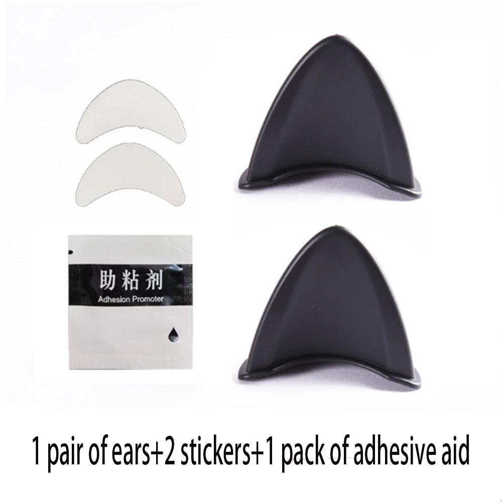 2 Pcs Cute 3D Cat Ear Helmet Decoration Accessories Moto Bicycle Helmet Universal Styling Stickers Motorcycle Accessories