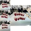 Fashionable Red Nail Art Stickers Xs S M L Sizes Handcrafted Beauty Chinese Brand Elevate Your Style