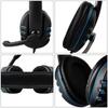 3.5mm Wired Gaming Headphones Over Ear Game Headset Noise Canceling Earphone with Microphone Volume Control for PC