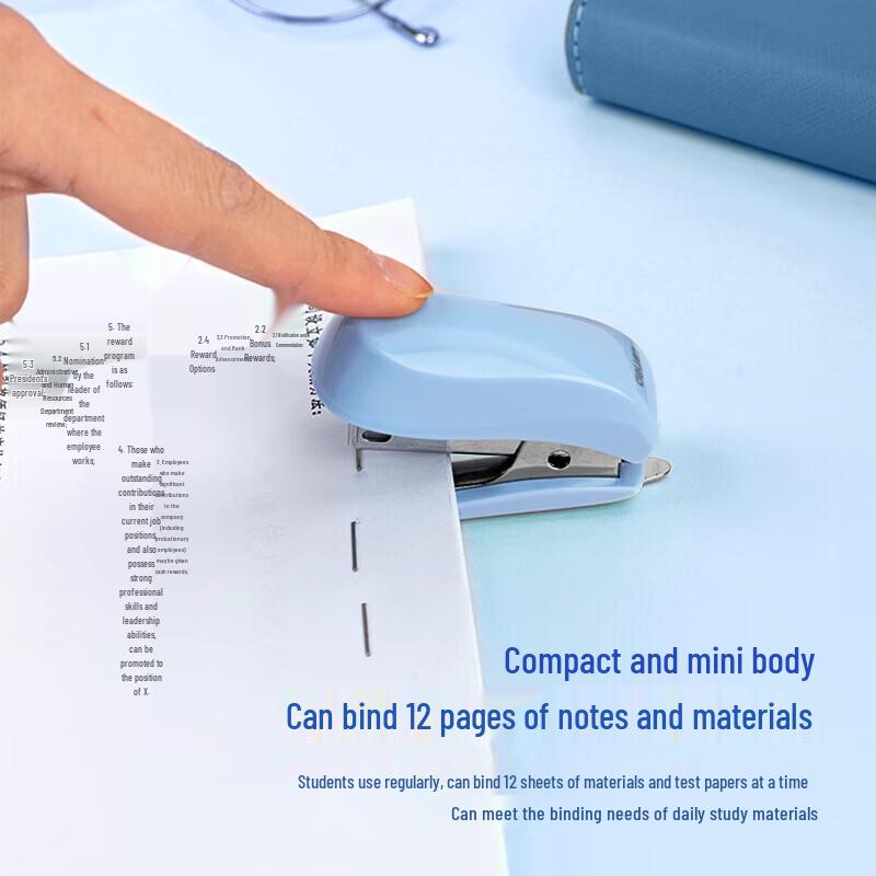 Deli 12# Mini Portable Stapler Set